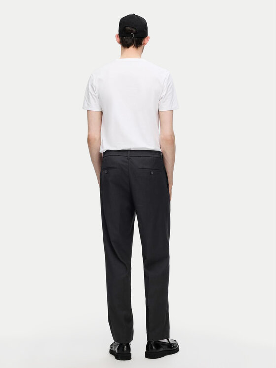 Selected Homme Selected Homme Spodnie materiałowe 16094358 Czarny Tapered Fit