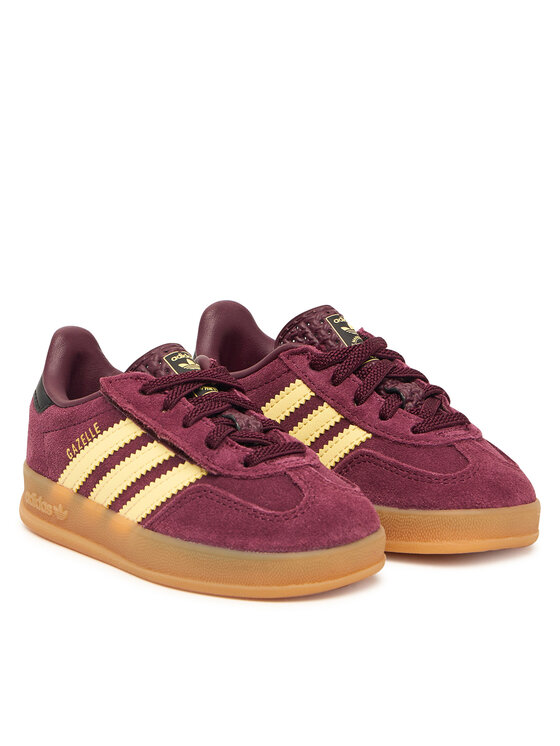 adidas adidas Sneakers Gazelle Indoor Comfort Closure Elastic KI7355 Dunkelrot