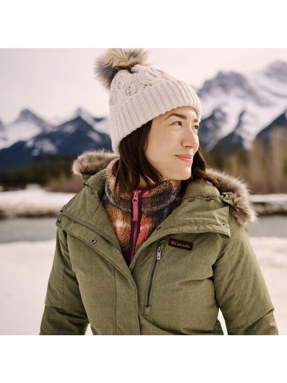 Columbia Columbia Berretto Boundless Days Cable Knit Pom Beanie Beige