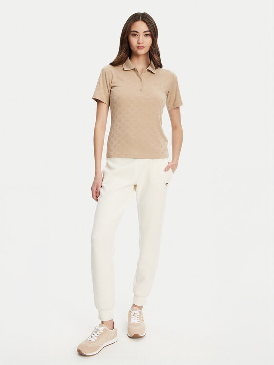 Guess Guess Polo majica V5YP01 KCX12 Bež Regular Fit