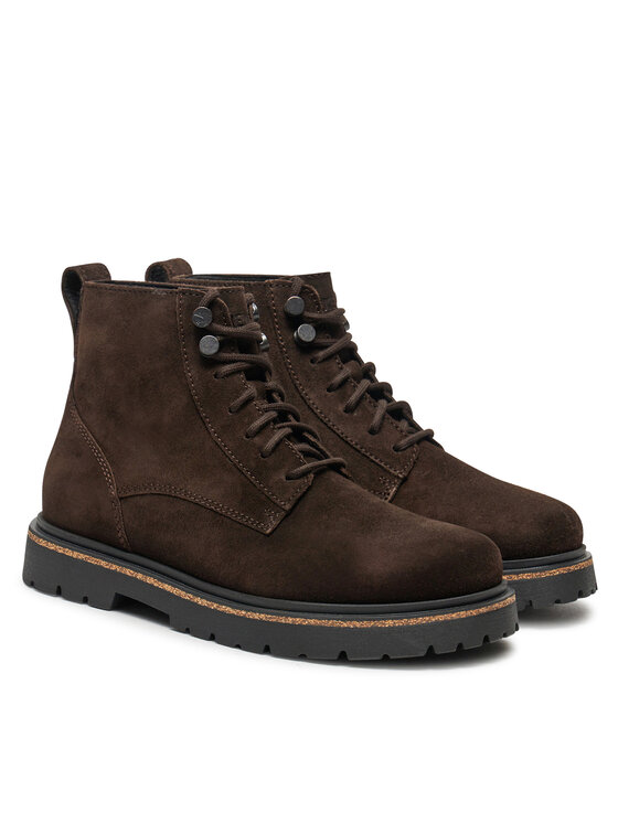 Birkenstock Birkenstock Polokozačky Highwood Lace Mid W Leve 1028940 Hnědá