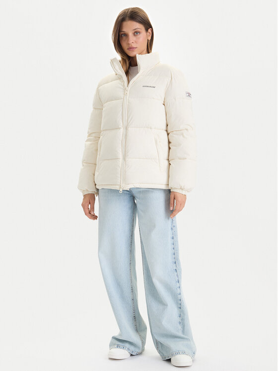 Guess Jeans Guess Jeans Winterjacke W4BL21 WGII2 Beige Regular Fit