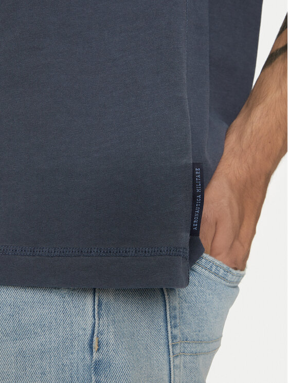 Aeronautica Militare Aeronautica Militare T-Shirt 242TS2302J652 Granatowy Regular Fit
