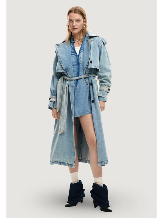 Desigual Desigual Trench CHAQ_VIO Blu Casual Fit