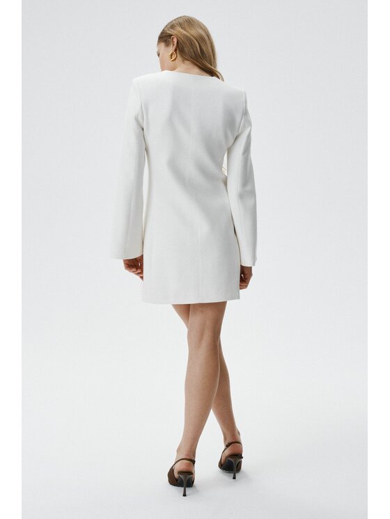 MARI PRETI MARI PRETI Abito da cocktail Charm Bianco Regular Fit