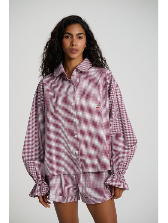 Le Songe Le Songe Koszula MERY CHERRY Fioletowy Oversize