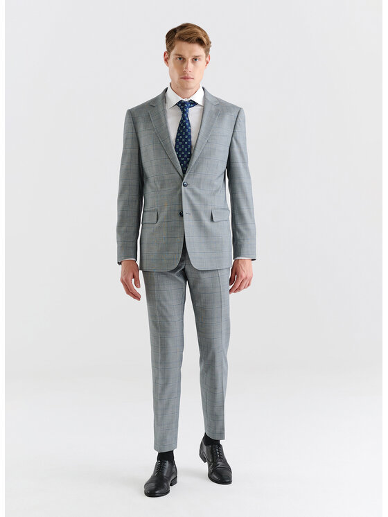 Pako Lorente Pako Lorente Garnitur P23SF-4G-025 Szary Slim Fit