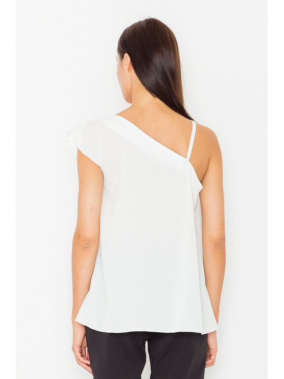 FIGL FIGL Bluzka M479 Écru Regular Fit