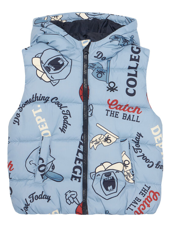 United Colors Of Benetton United Colors Of Benetton Жилет 2FORGJ00P Голубий Regular Fit