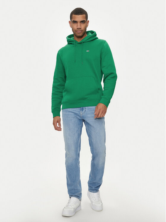 Tommy Jeans Tommy Jeans Світшот Flag DM0DM20497 Зелений Regular Fit