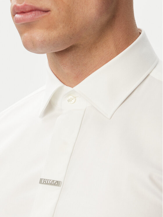 HUGO HUGO Košulja Kenno 50566215 Bijela Slim Fit