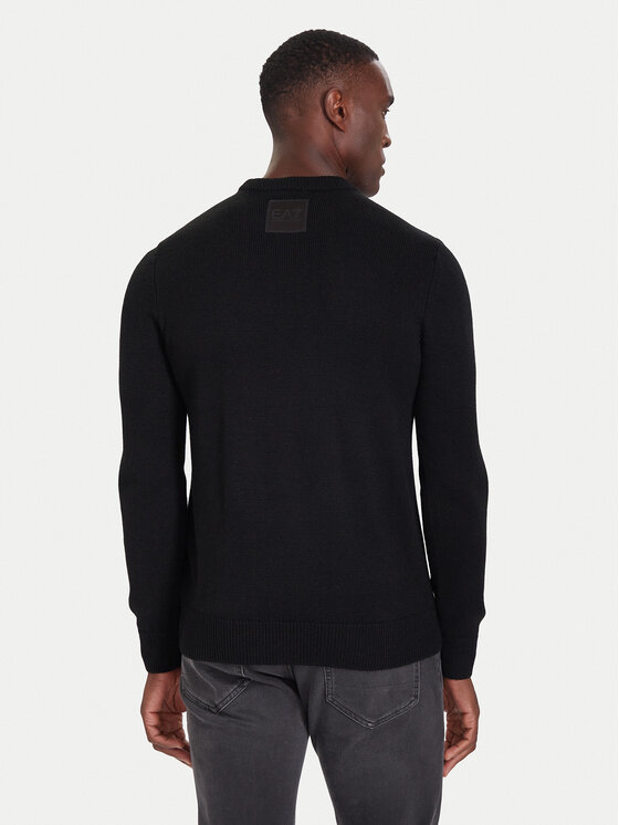 EA7 Emporio Armani EA7 Emporio Armani Пуловер 7M000925 AF17667 UC001 Черен Regular Fit