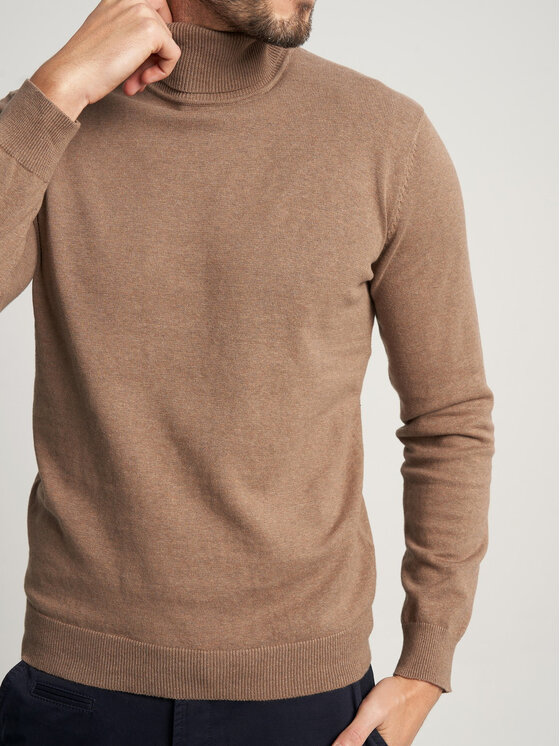 Willsoor Willsoor Sweter 59110 Brązowy Regular Fit