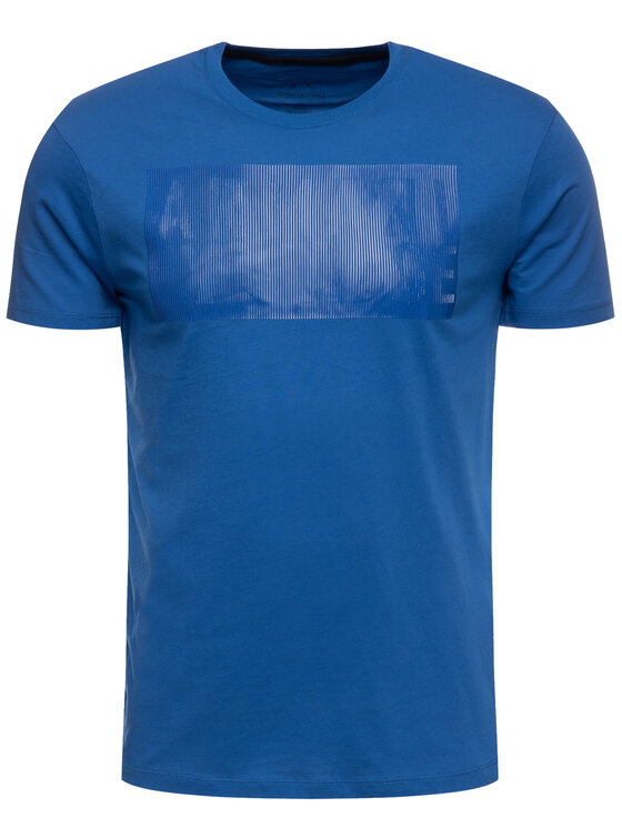 Armani Exchange Armani Exchange T-Shirt 6GZTEU ZJH4Z 1591 Niebieski Regular Fit