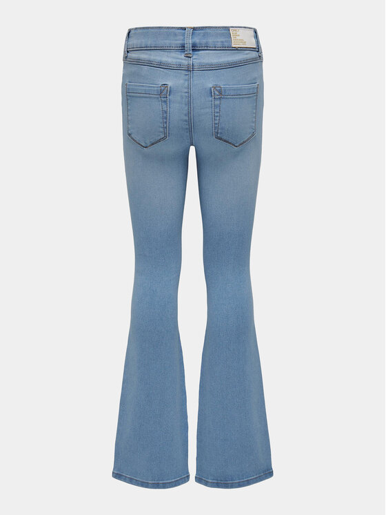 Kids ONLY Kids ONLY Jeans hlače Royal 15281015 Modra Flared Fit