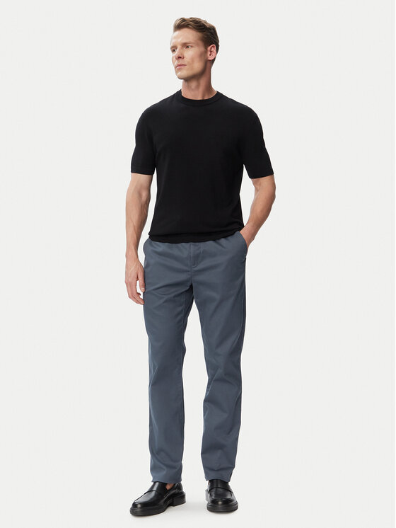 Calvin Klein Calvin Klein Pantaloni di tessuto LV140EM633 Blu scuro Slim Fit