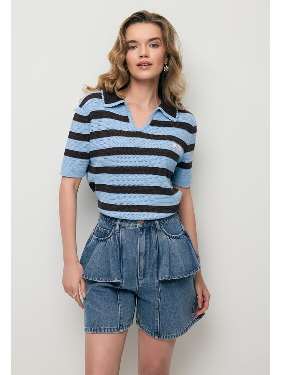 BIZUU BIZUU Szorty jeansowe FEZA Niebieski Standard Fit