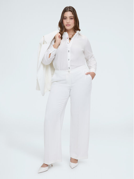 Fiorella Rubino Fiorella Rubino Camicia 5046T001450N011 Bianco Regular Fit