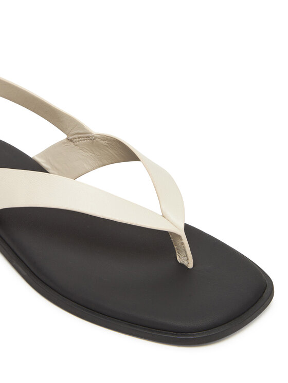Tommy Hilfiger Tommy Hilfiger Sandale Color Block Thong Flat Sandal FW0FW08883 Écru
