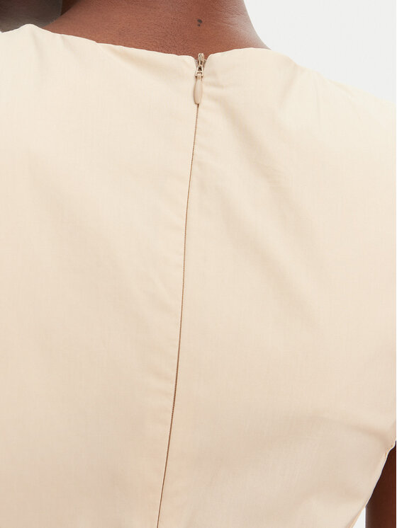 ViCOLO ViCOLO Sukienka codzienna TD0650 Beżowy Regular Fit