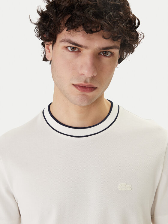 Lacoste Lacoste T-krekls TH8174 Balts Regular Fit