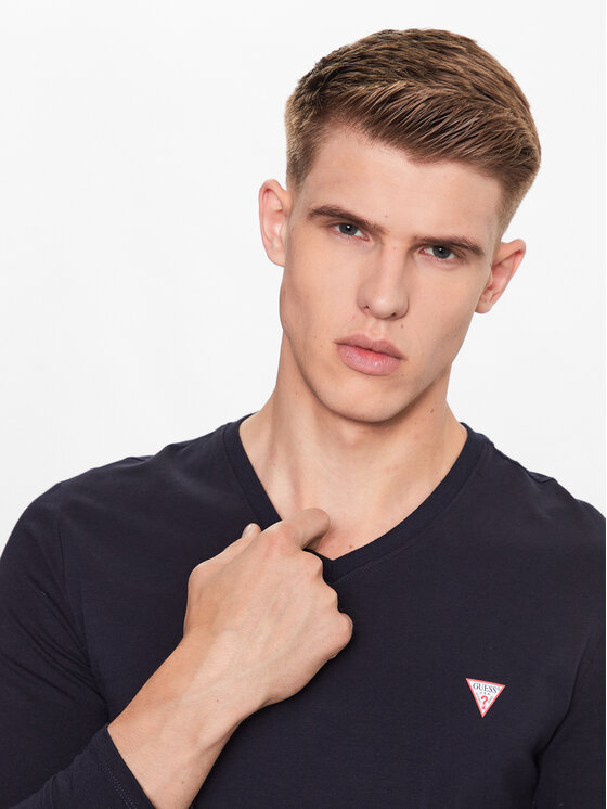Guess Guess Hosszú ujjú M2YI08 J1314 Sötétkék Slim Fit
