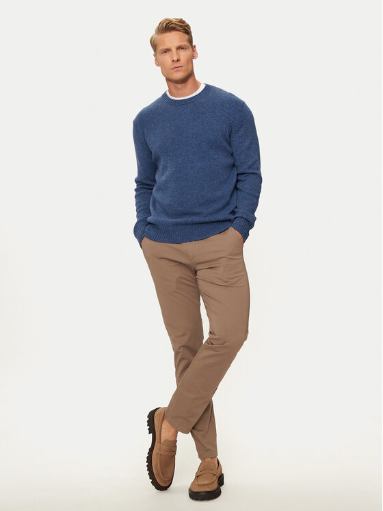 United Colors Of Benetton United Colors Of Benetton Megztinis 103MK1N24 Mėlyna Regular Fit