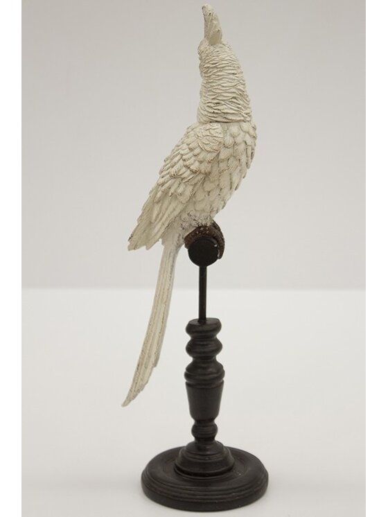 MIAhome MIAhome Figurka papuga 35,5x10x9,5 cm PAPPAGALLO biała Biały