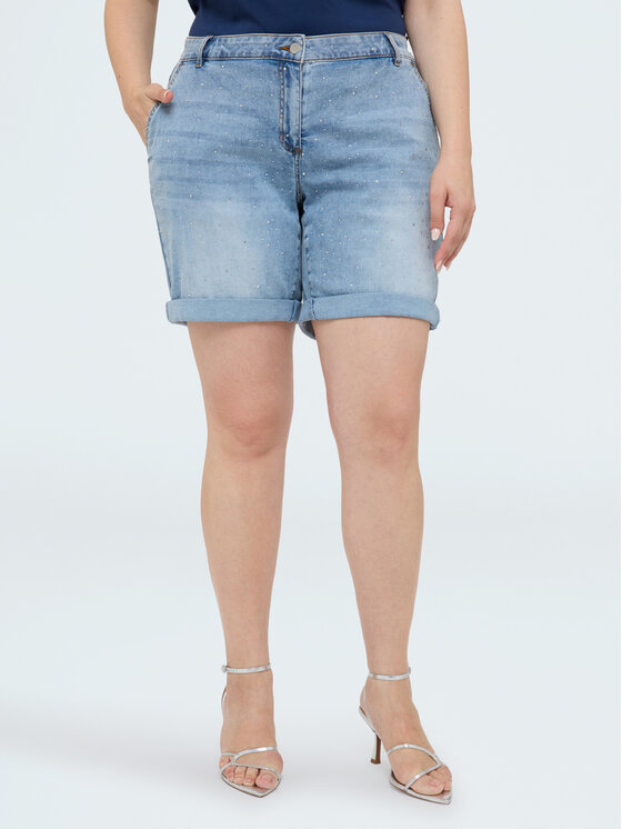 Fiorella Rubino Fiorella Rubino Jeansy P412T005303N004 Turkusowy Regular Fit