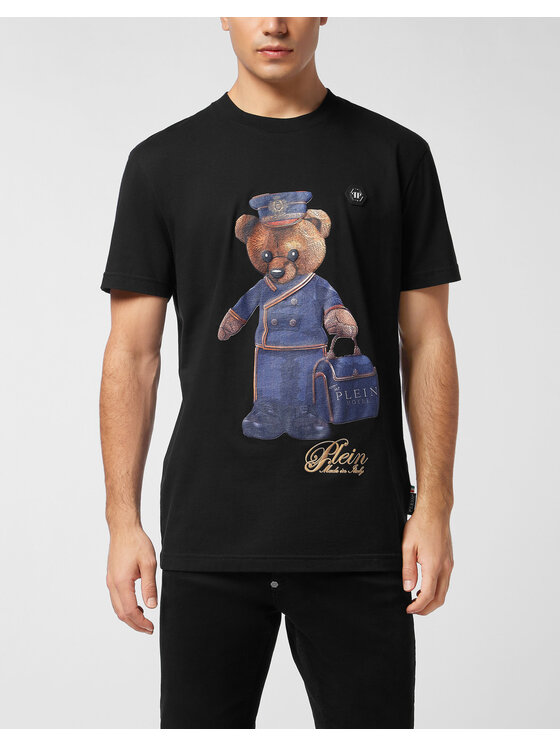PHILIPP PLEIN PHILIPP PLEIN T-Shirt 27133 Czarny Regular Fit