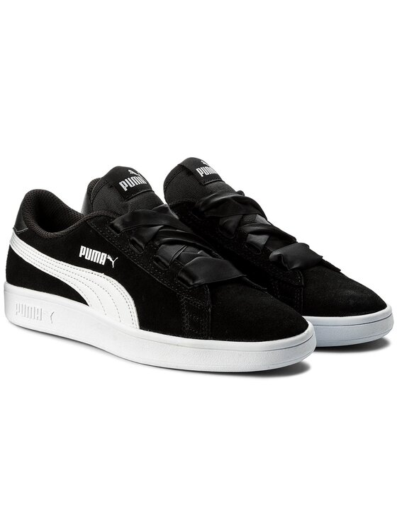 Puma Sneakers Smash V2 Ribbon Jr 366003 01 Noir Modivo