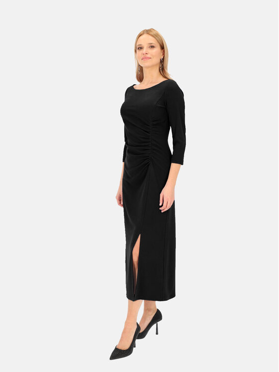 L’AF L’AF Sukienka dzianinowa Rima Czarny Slim Fit