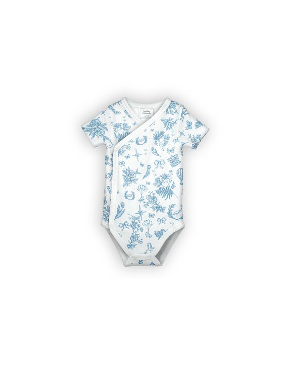 Stellou & friends Stellou & friends Komplet body dziecięcych Short Sleeve CROSS-BODY Niebieski
