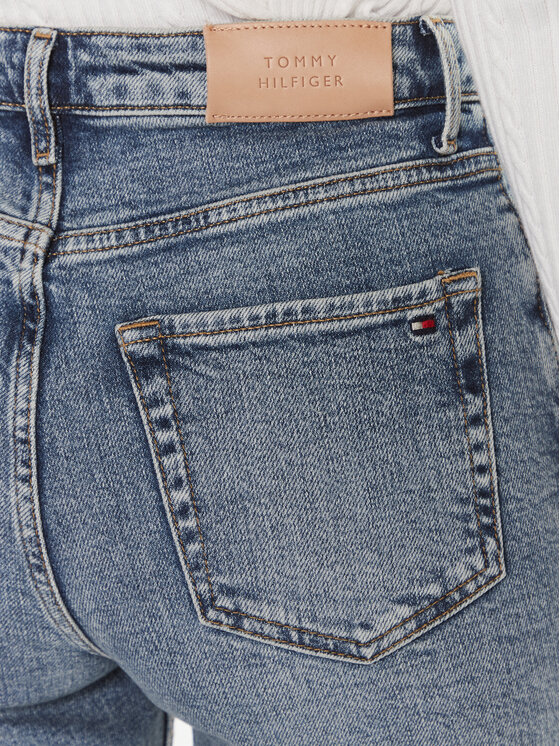 Tommy Hilfiger Tommy Hilfiger Džínsy Cigarette Hw A Mio WW0WW40631 Modrá Slim Fit