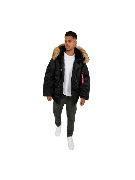 Alpha Industries Alpha Industries Zimné bundy AI.100106-03-3XL Čierna Parka Fit