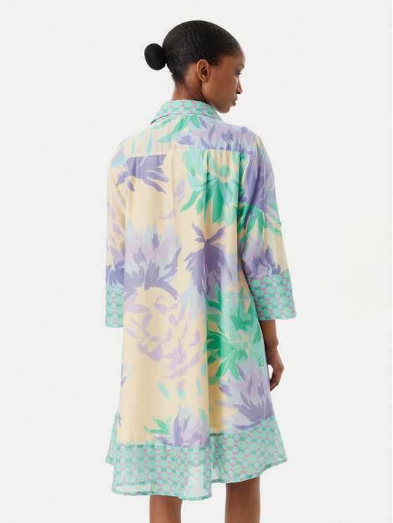 Iconique Iconique Рокля тип риза Madeira IC26-062 Цветен Relaxed Fit