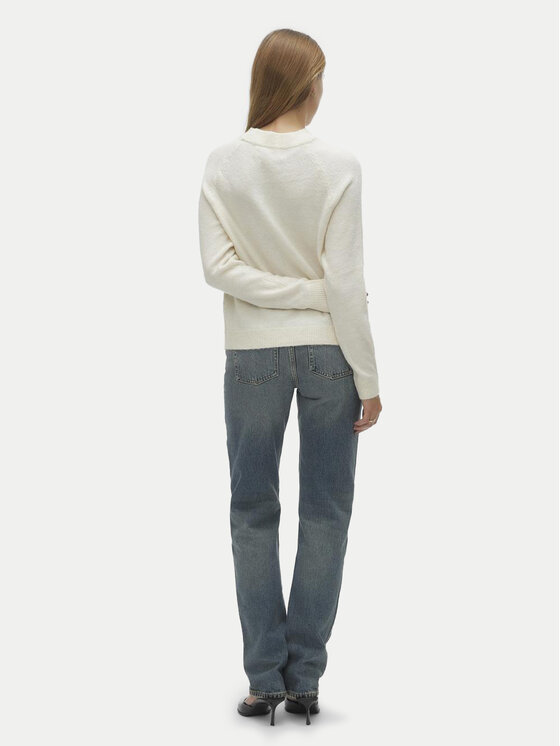 Vero Moda Vero Moda Sweter Filuca 10298674 Écru Regular Fit