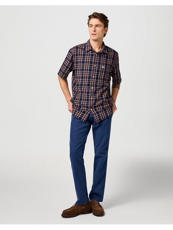 Wrangler Wrangler Camicia SS 1 PKT SHIRT RAW Multicolore Regular Fit