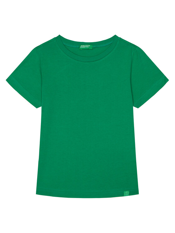 United Colors Of Benetton T-Shirt 3I1XC109W Zielony Regular Fit