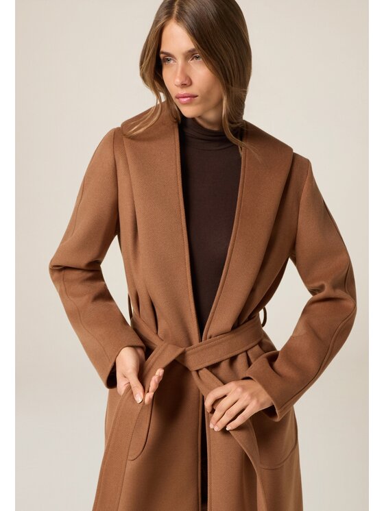 Oltre Oltre Cappotto invernale 8721R001288N012 Marrone A-Line Fit