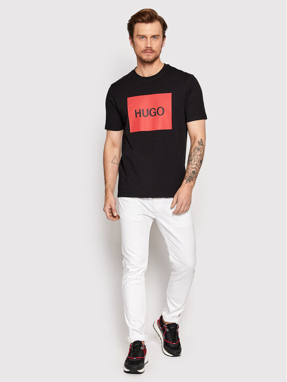 Hugo Hugo Jeansy 734 50467353 Biały Extra Slim Fit