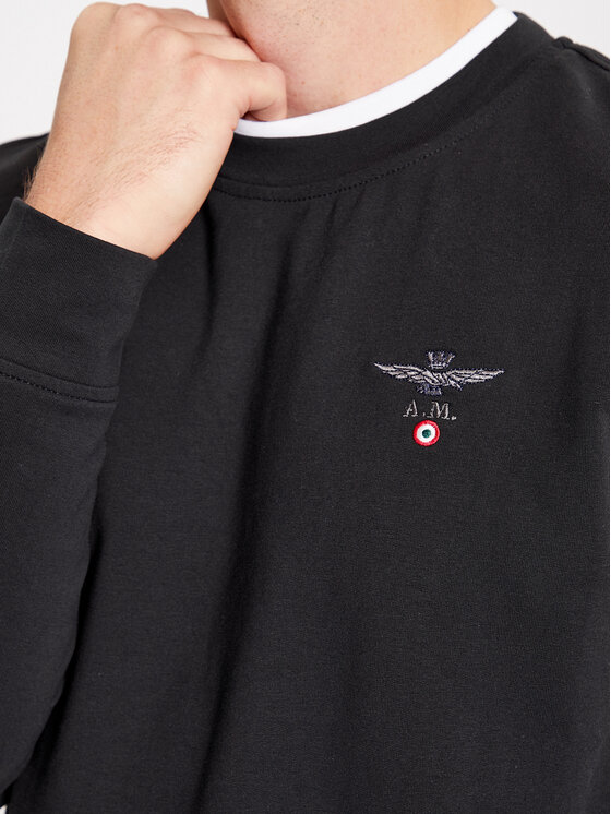 Aeronautica Militare Aeronautica Militare Felpa 232FE1769F459 Nero Regular Fit