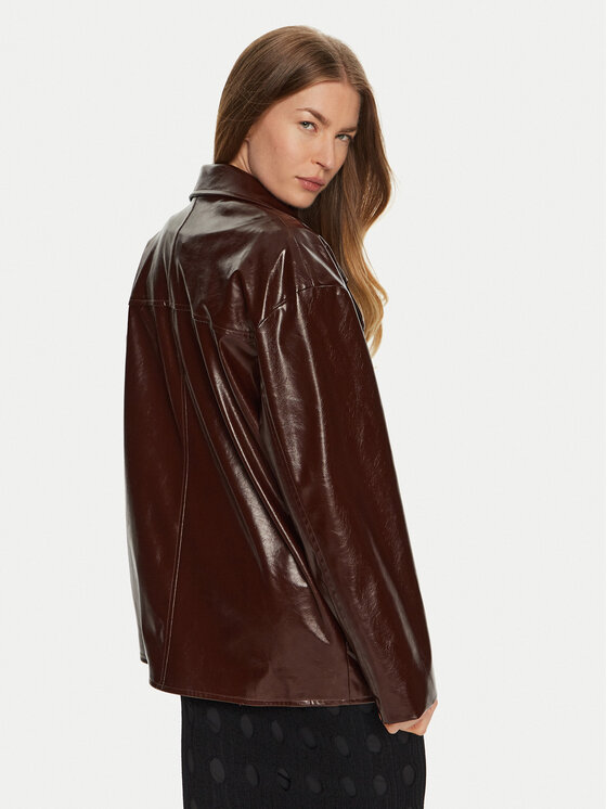 ACCESS FASHION ACCESS FASHION Jacke aus Kunstleder 44-1060-806 Braun Relaxed Fit