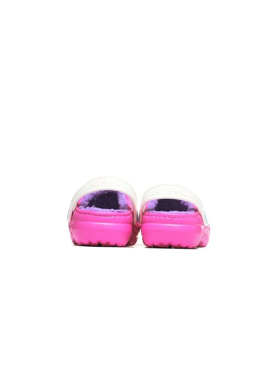 Crocs Crocs Klapki Classic Lined Clog Kid's Różowy