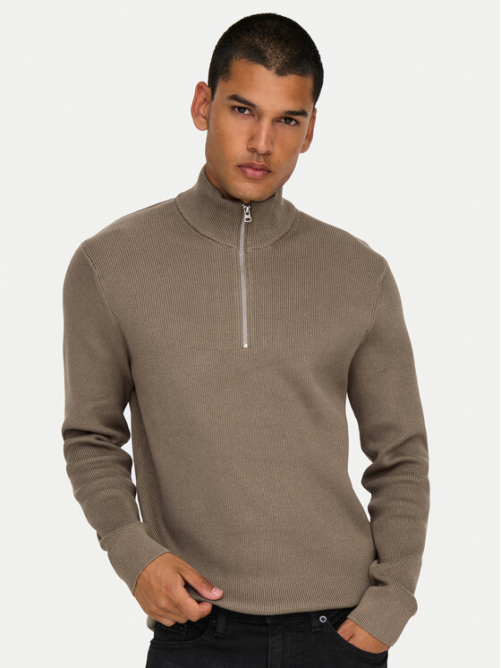 Only & Sons Only & Sons Sveter 22023210 Béžová Regular Fit