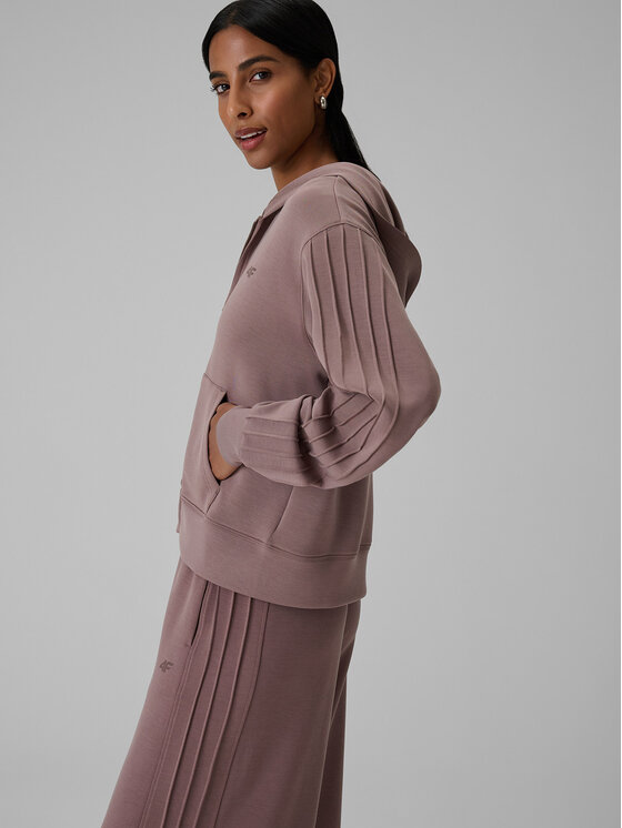 4F 4F Bluza SELF LOVE Brązowy Regular Fit