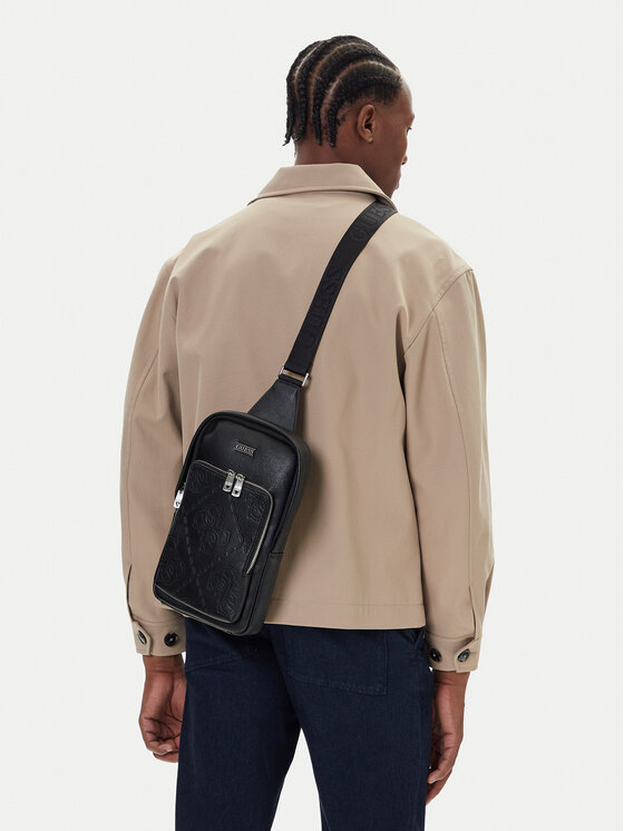 Guess Guess Torbica za okrog pasu HMBOMG P5426 Črna