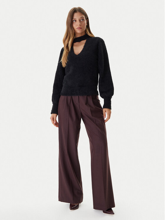 Guess Guess Džemper W5BR92 Z3BJ0 Crna Relaxed Fit