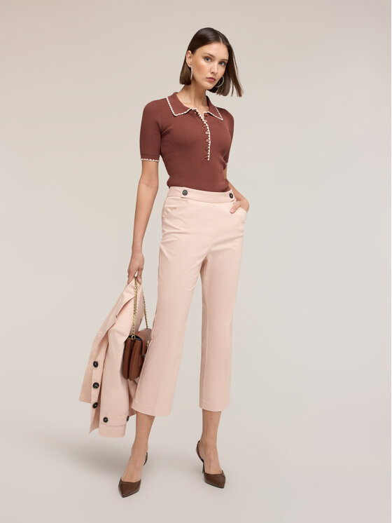 Motivi Motivi Sweter M208W103918N0V2 Brązowy Slim Fit