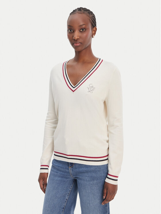 Liu Jo Sport Liu Jo Sport Светр TA6068 MS49I Білий Regular Fit